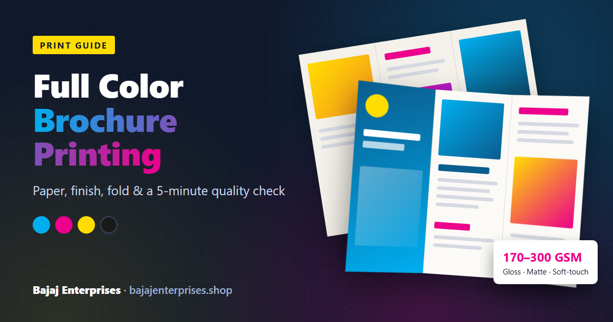 full color brochure printing