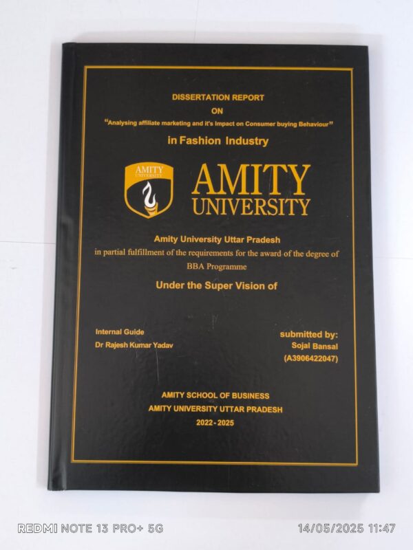 Thesis Book Printing and Binding