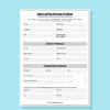 Registration Forms Printing A4 size Single Sheet B/w